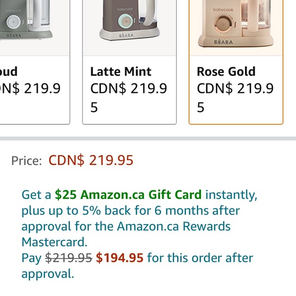 BEABA baby cook and blender in Rose Gold EUC - Picture 2 of 2